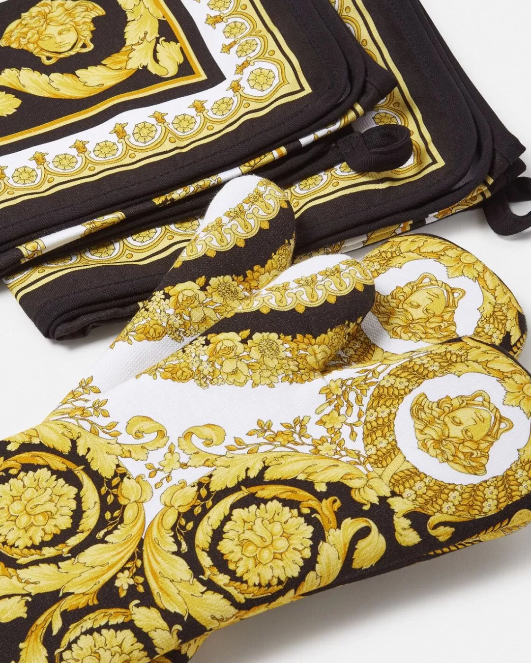 Crete De Fleur Apron Kitchen Set*Versace Online