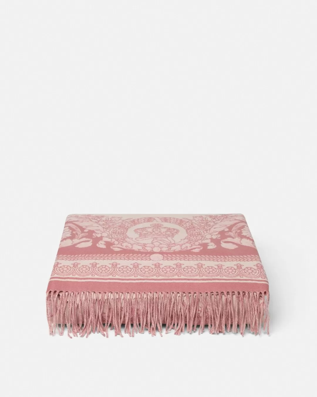 Crete De Fleur Fringed Blanket*Versace Online