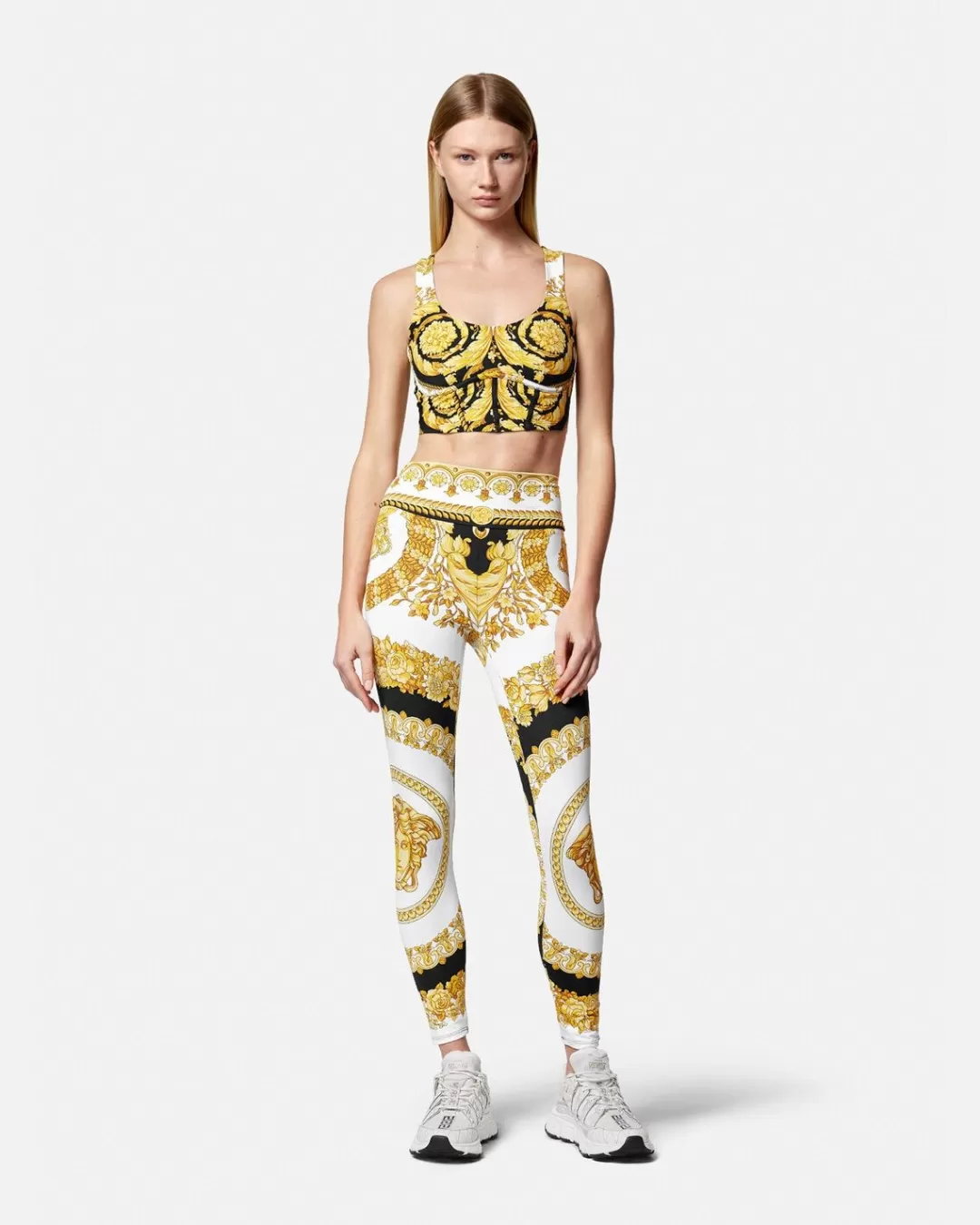 Crete De Fleur Gym Leggings*Versace Hot