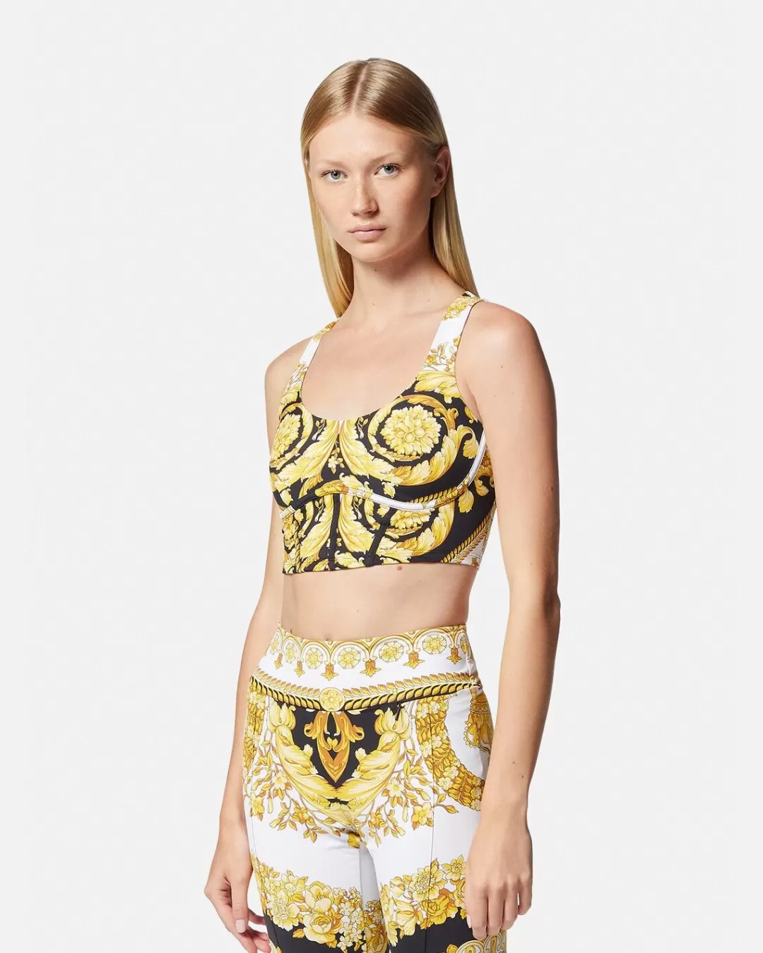 Crete De Fleur Gym Sports Bra*Versace Store