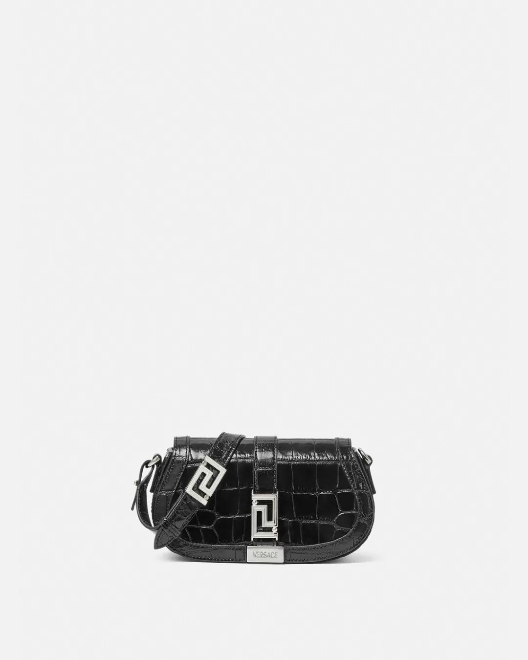 Croc-Effect Greca Goddess Mini Bag*Versace Shop