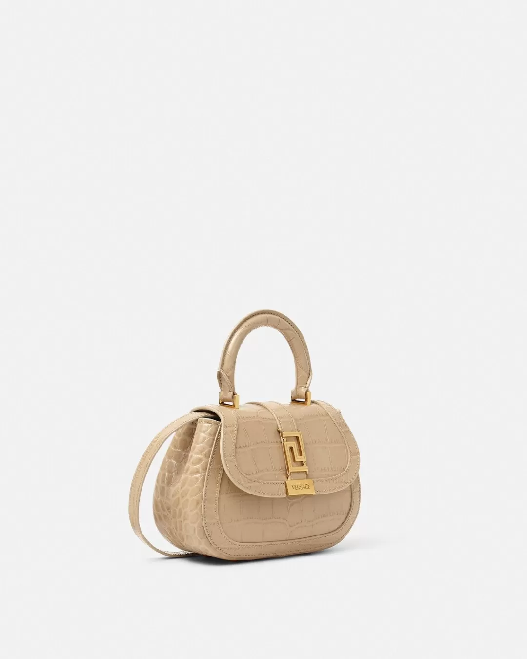 Croc-Effect Greca Goddess Mini Bag*Versace Flash Sale