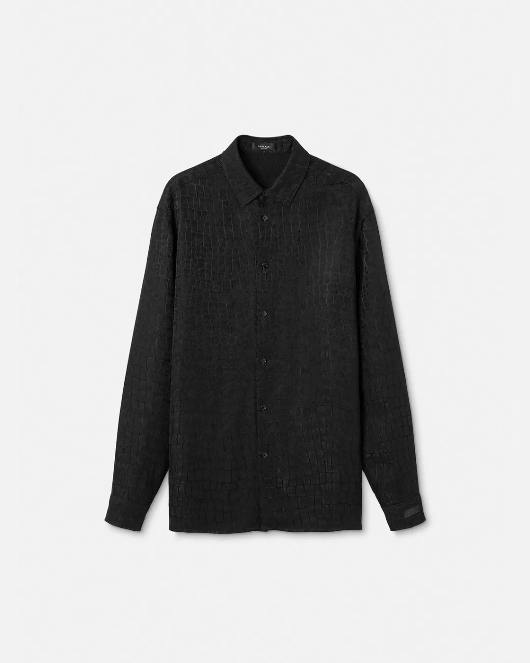 Croc-Effect Jacquard Shirt*Versace Flash Sale