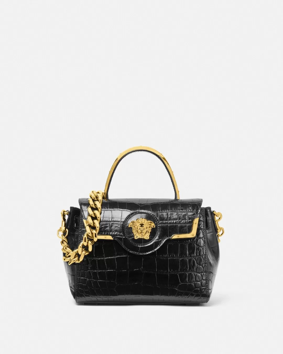 Croc-Effect La Medusa Handbag*Versace Hot