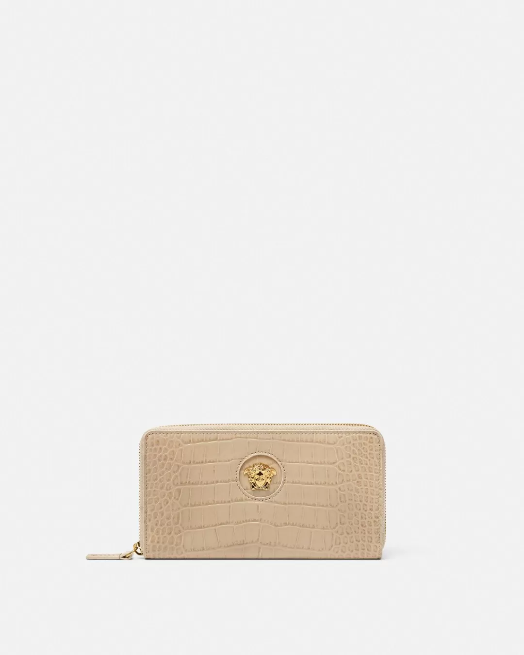 Croc-Effect La Medusa Long Wallet*Versace Hot