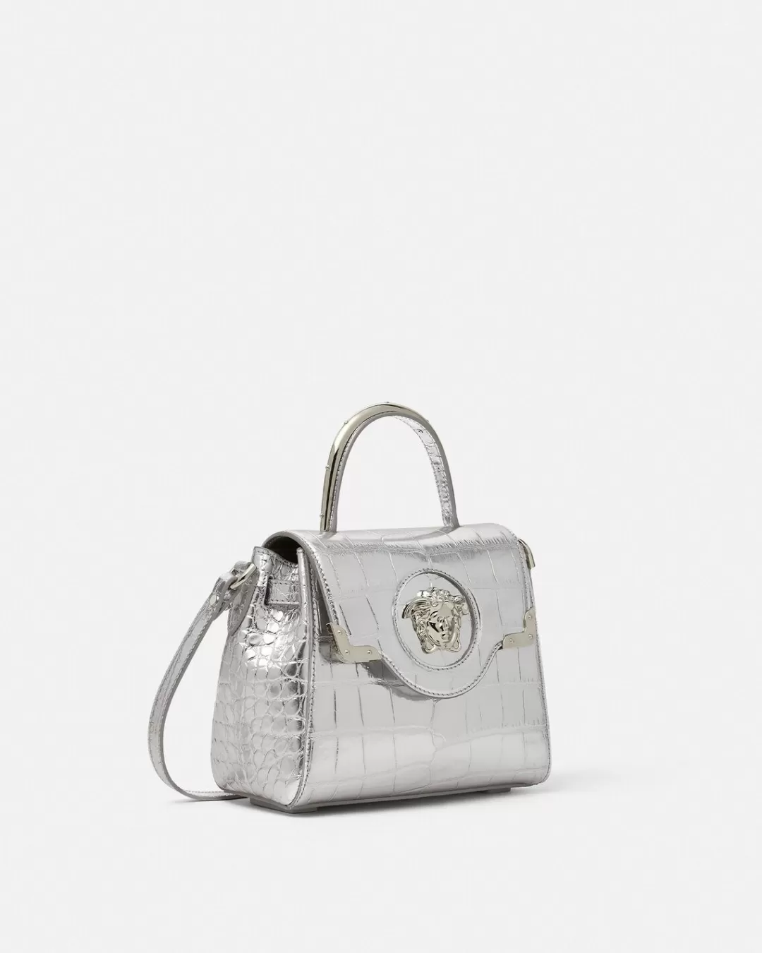 Croc-Effect La Medusa Small Handbag*Versace Store