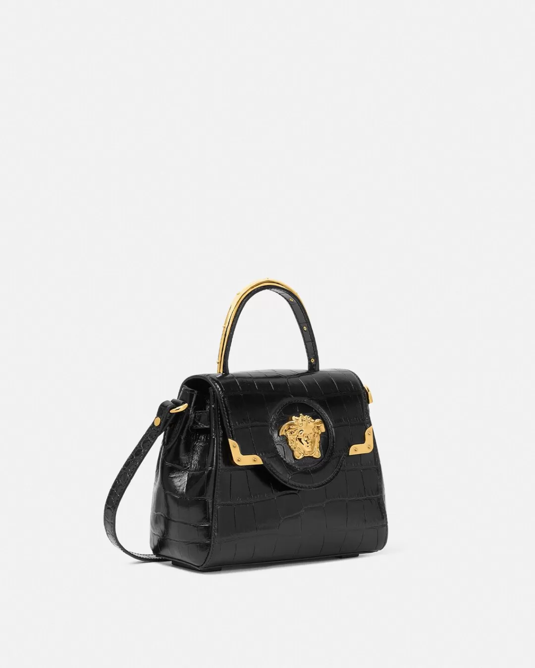 Croc-Effect La Medusa Small Handbag*Versace Shop