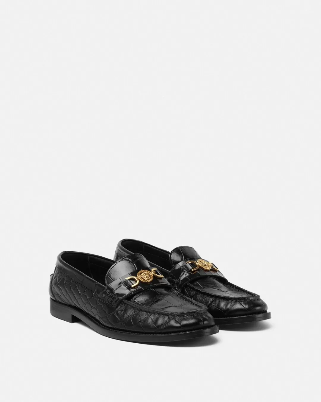 Croc-Effect Medusa '95 Loafers*Versace Best Sale