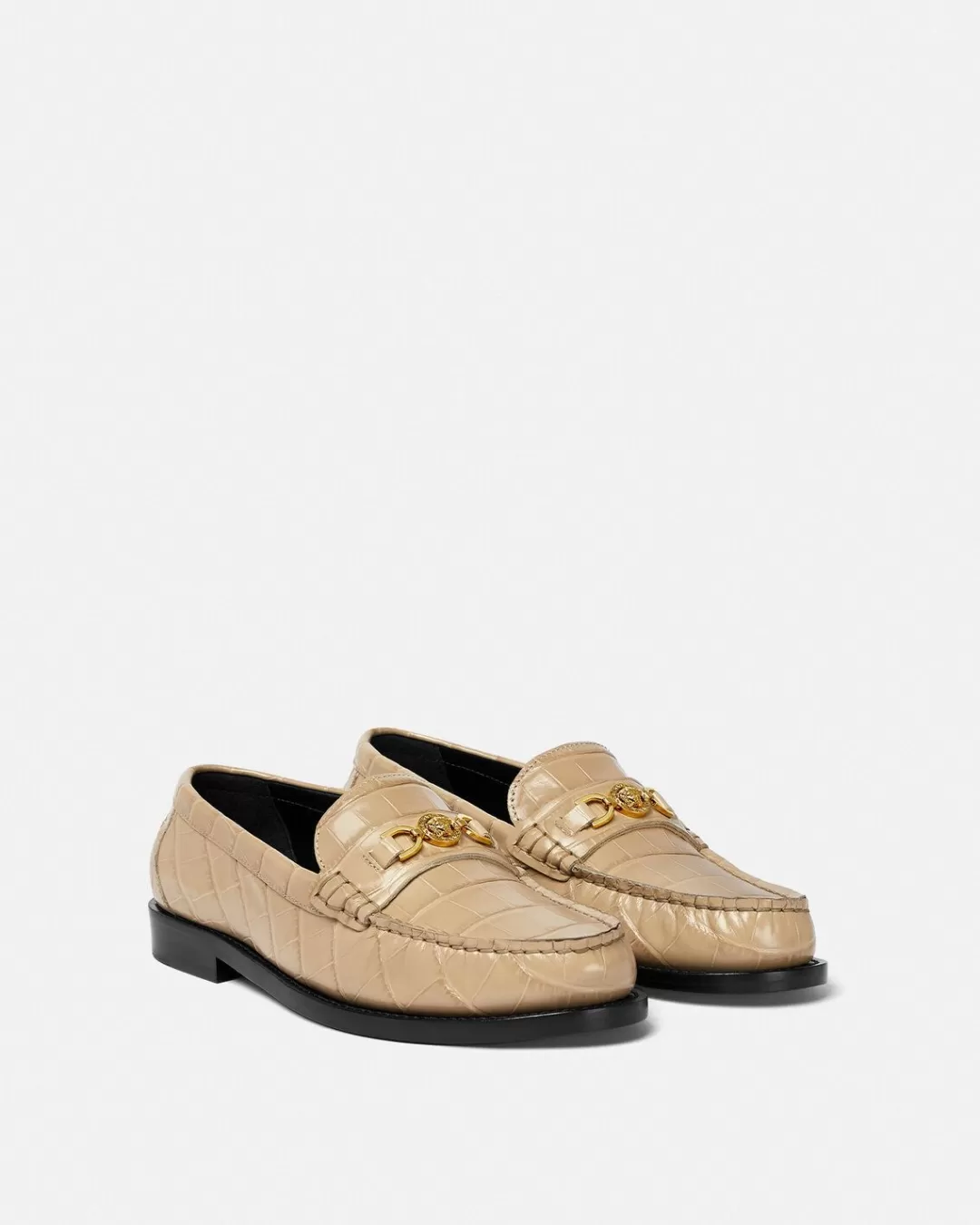 Croc-Effect Medusa '95 Loafers*Versace Cheap