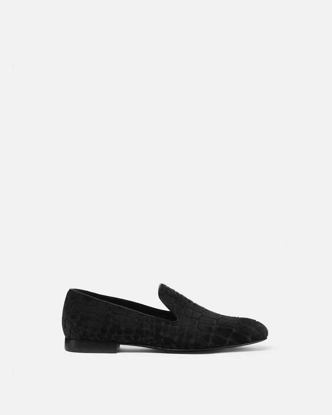 Croc-Effect Velvet Devore Slippers*Versace Cheap