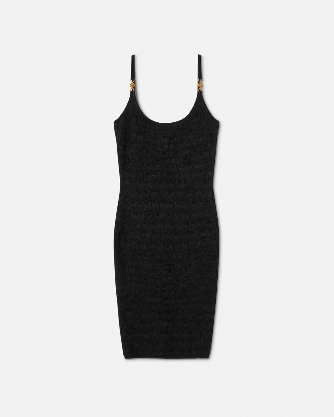 Croc-Jacquard Knit Mini Dress*Versace Hot