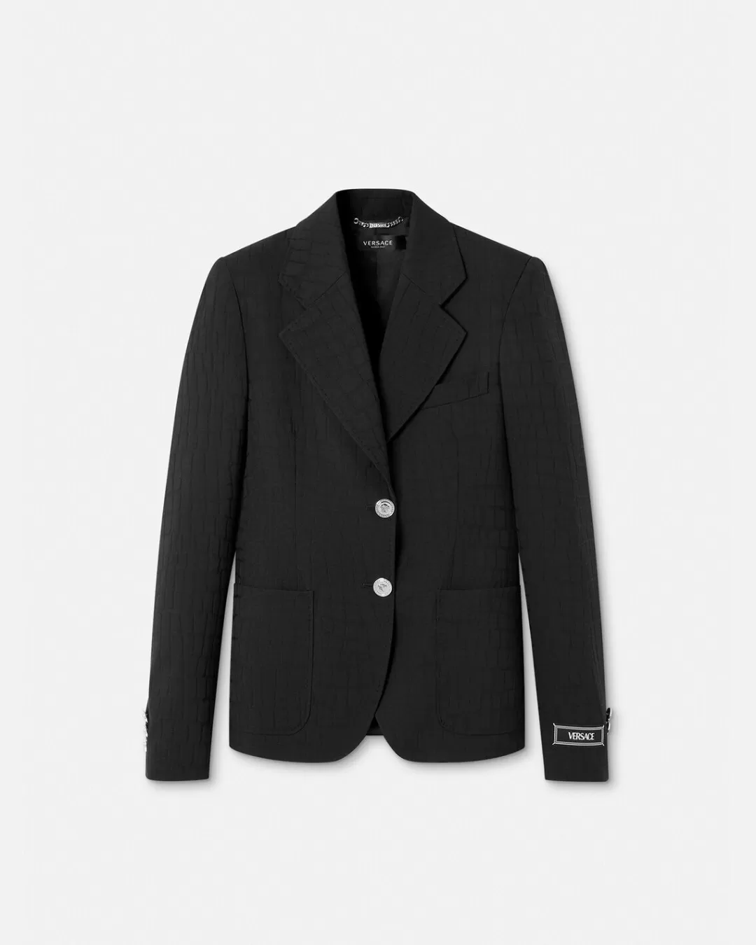 Croc-Jacquard Single-Breasted Blazer*Versace Discount