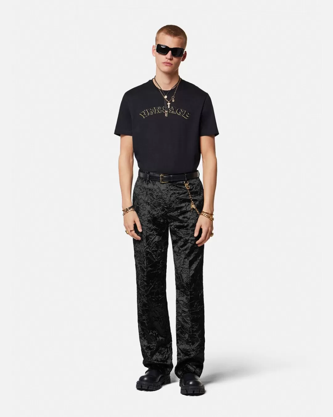 Crushed Velvet Trousers*Versace Best Sale