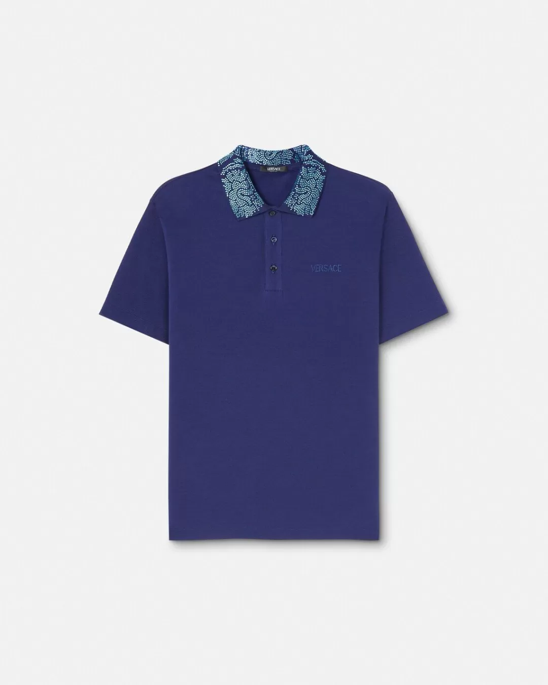 Crystal Barocco Polo Shirt*Versace Outlet