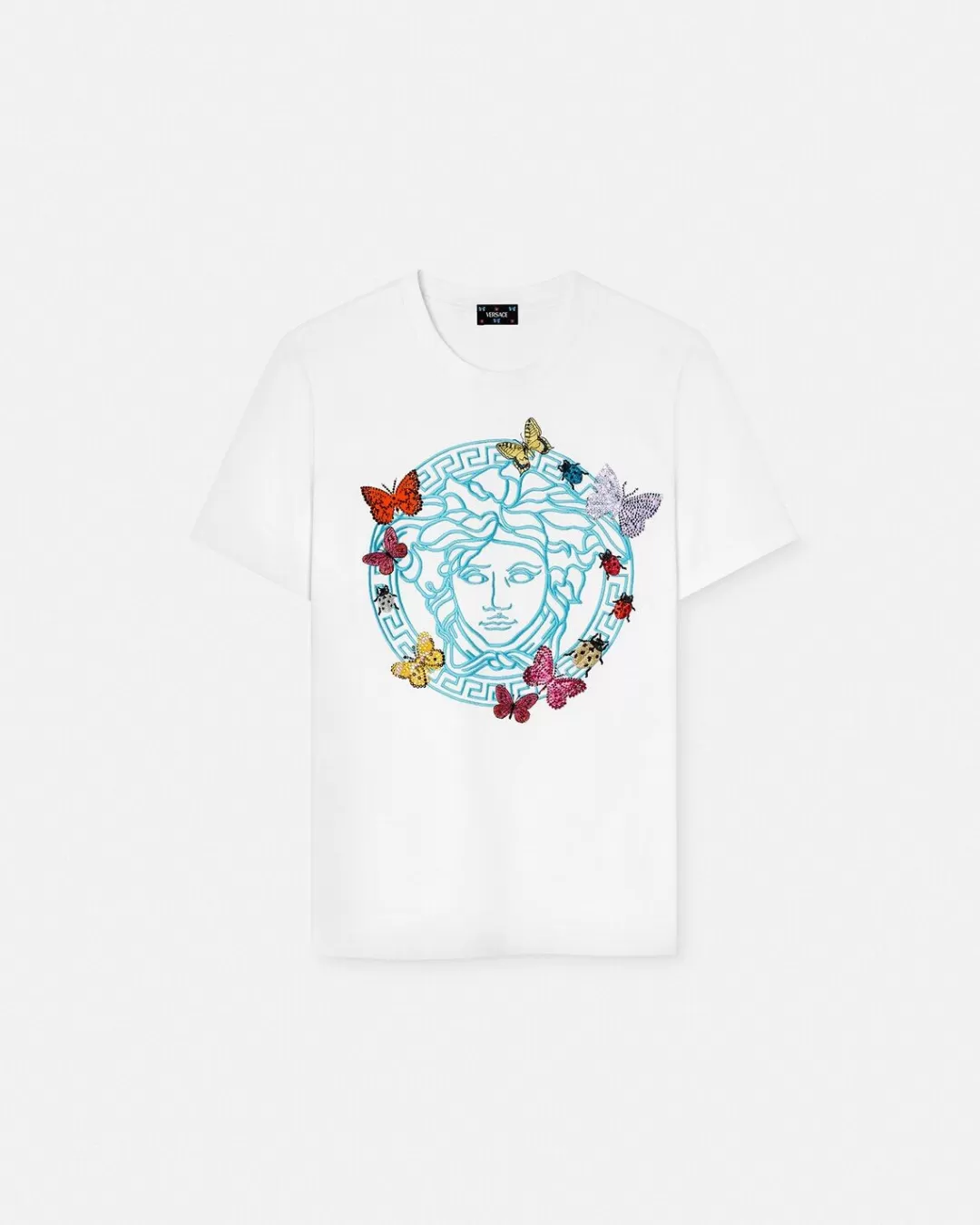 Crystal Butterflies Medusa T-Shirt*Versace Clearance