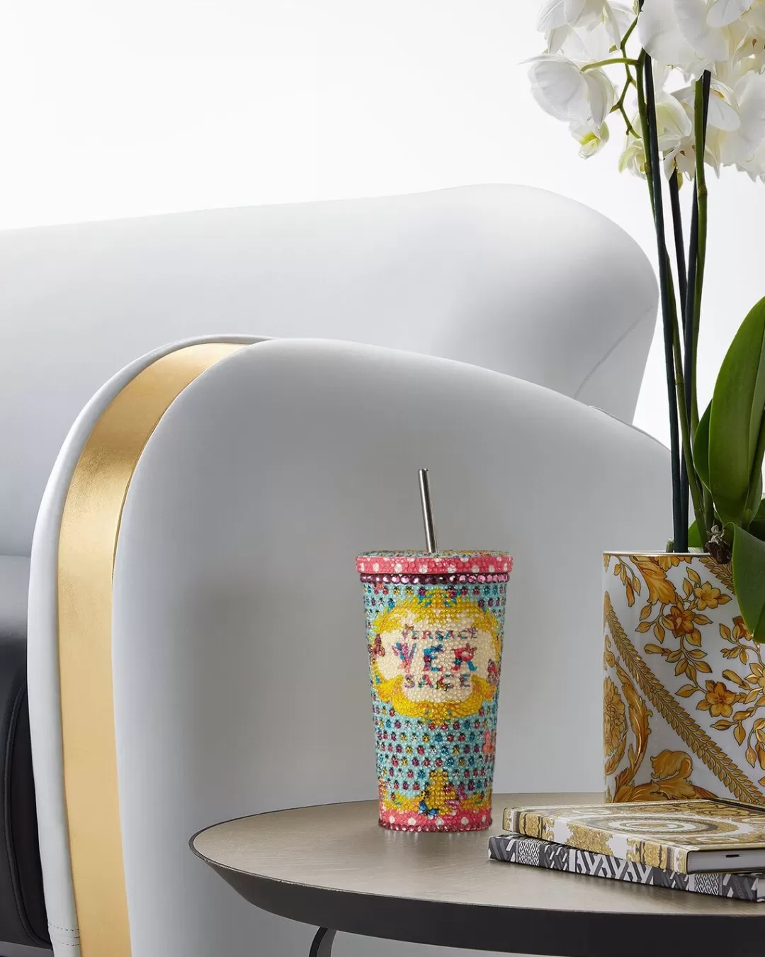 Crystal Butterflies Travel Cup*Versace Clearance