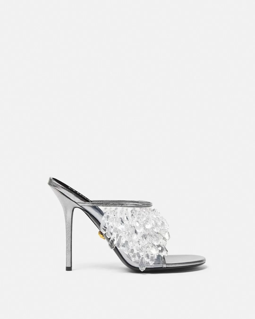 Crystal Chandelier Metallic Mules*Versace Sale