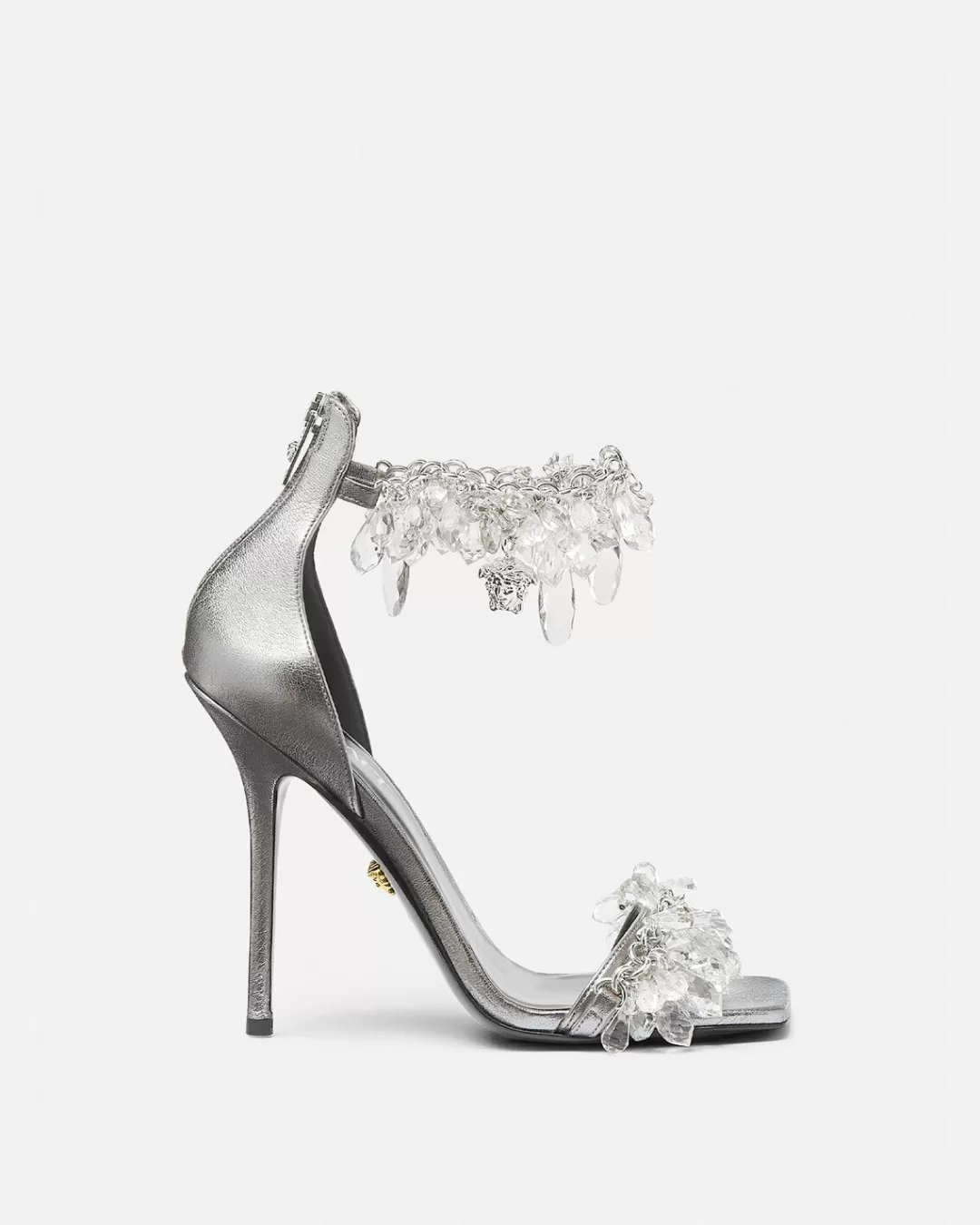 Crystal Chandelier Metallic Sandals*Versace Shop