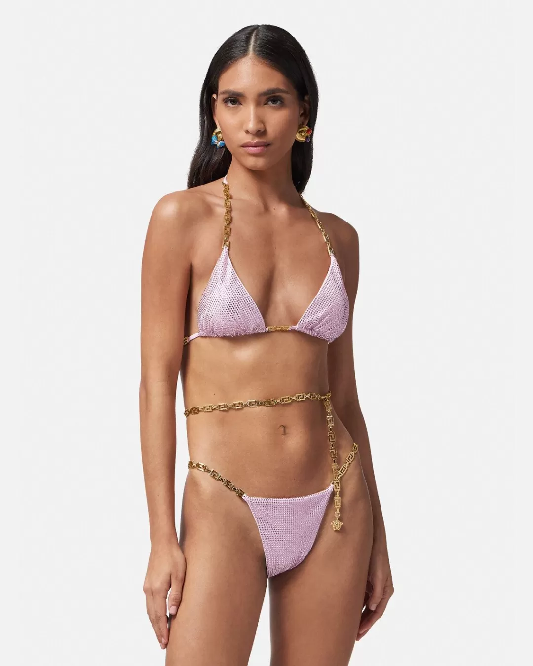 Crystal Greca Bikini Top*Versace Best Sale