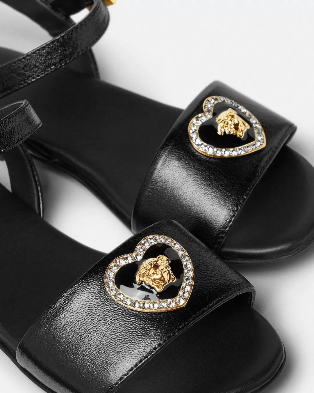 Crystal Heart Medusa Kids Sandals*Versace Best