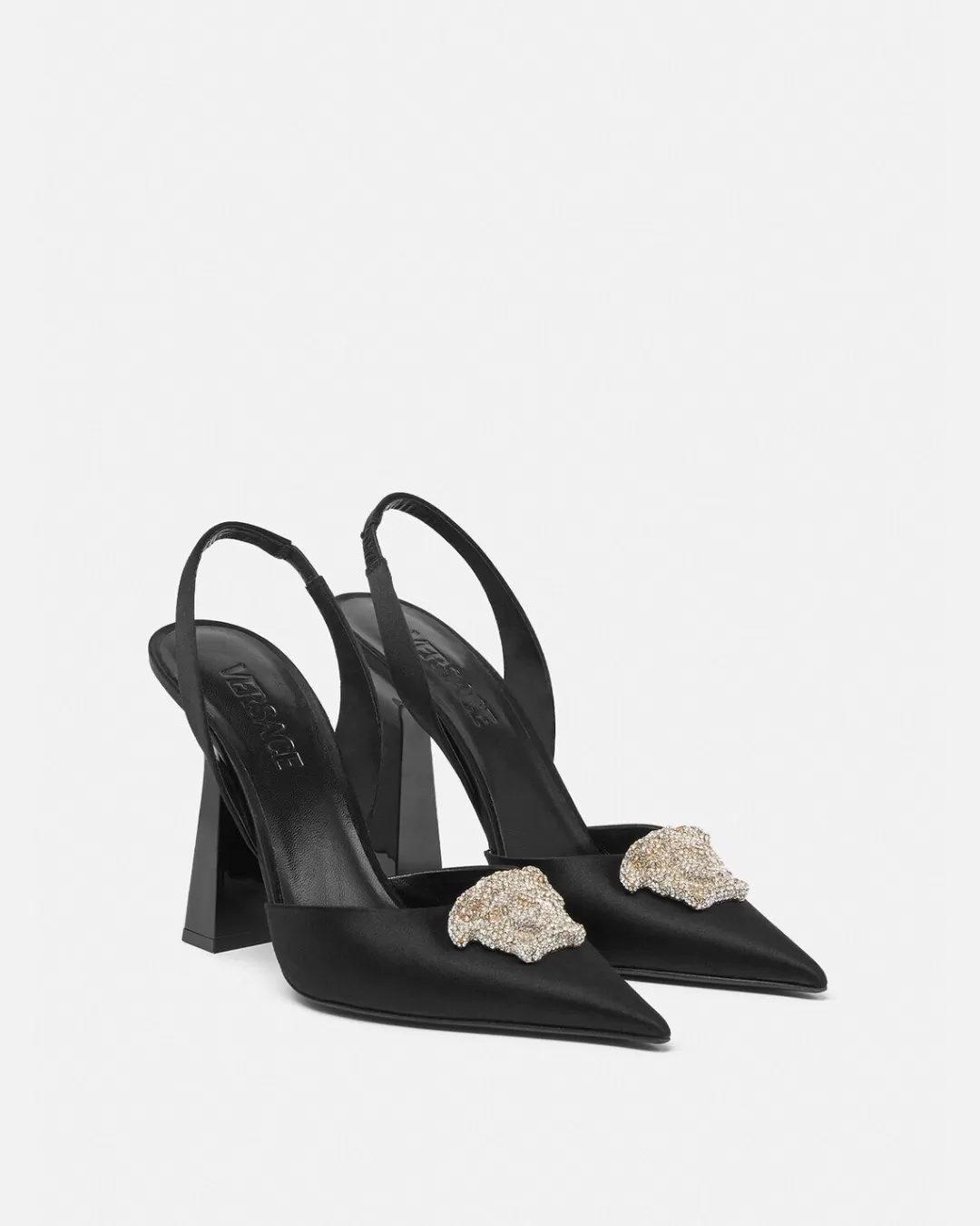 Crystal La Medusa Slingback Pumps*Versace Cheap