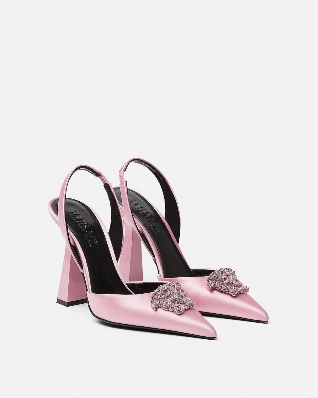 Crystal La Medusa Slingback Pumps*Versace Fashion