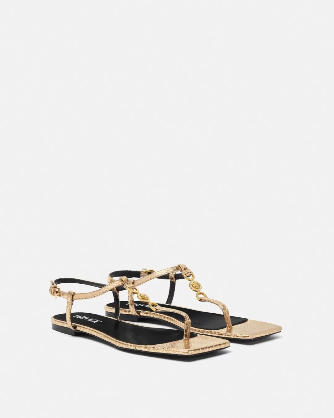 Crystal Medusa '95 Flat Sandals*Versace Fashion