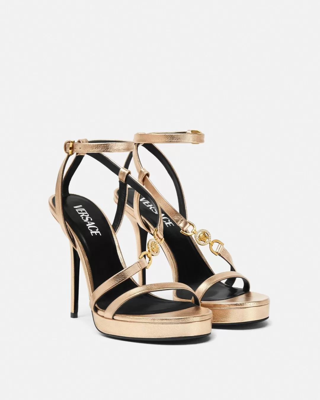 Crystal Medusa '95 Metallic Sandals*Versace Flash Sale