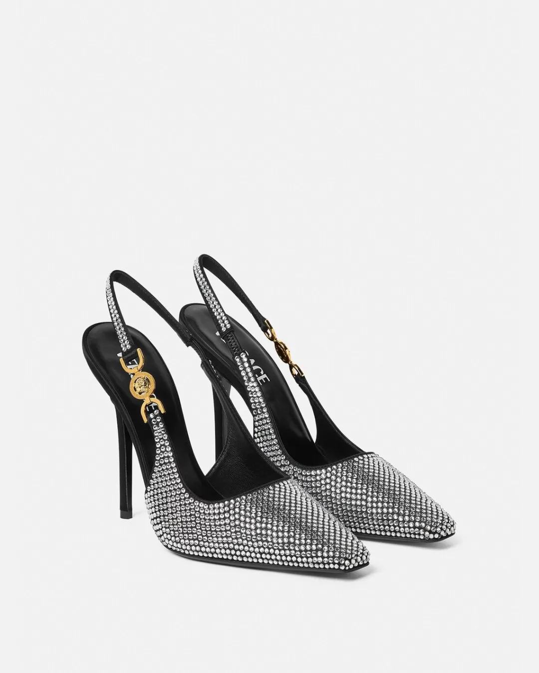 Crystal Medusa '95 Slingback Pumps*Versace Best Sale