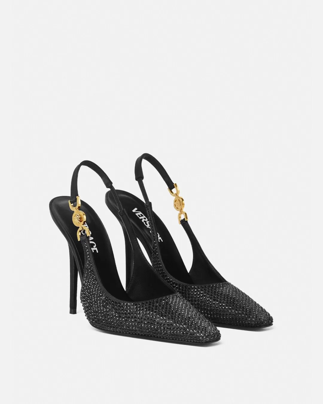 Crystal Medusa '95 Slingback Pumps*Versace Fashion