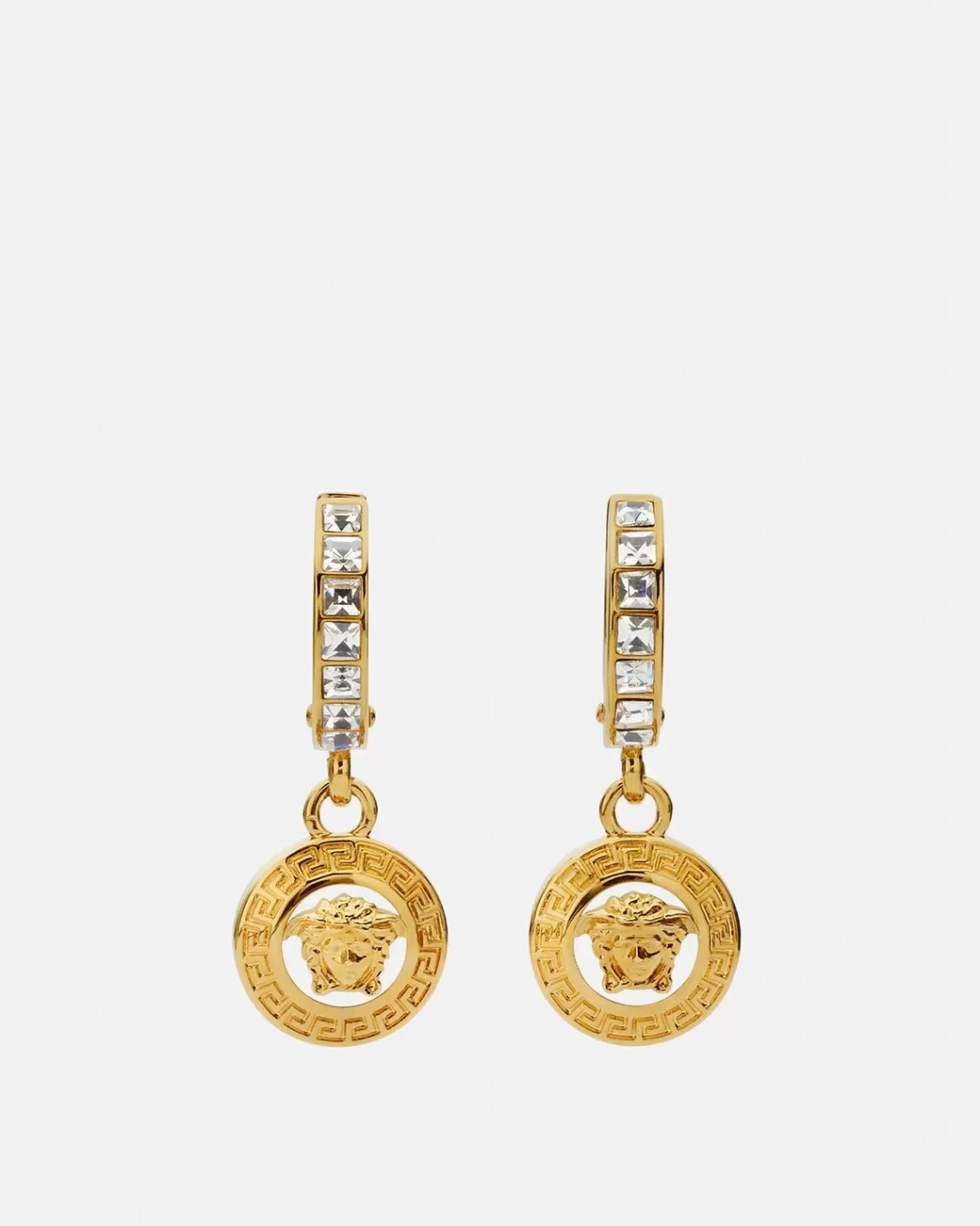 Crystal Medusa Drop Earrings*Versace Hot