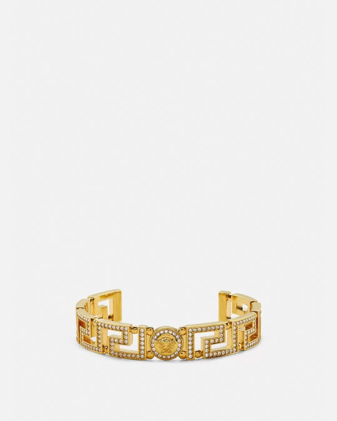 Crystal Medusa Greca Cuff Bracelet*Versace Fashion