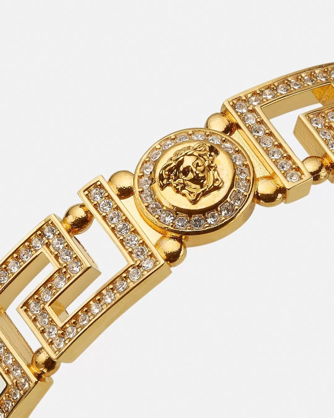 Crystal Medusa Greca Cuff Bracelet*Versace Fashion