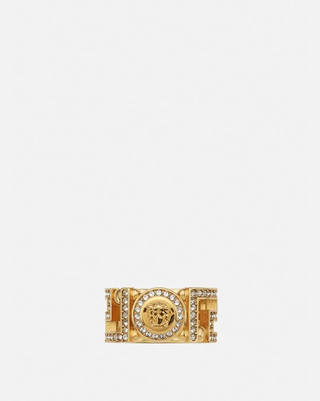 Crystal Medusa Greca Ring*Versace Flash Sale