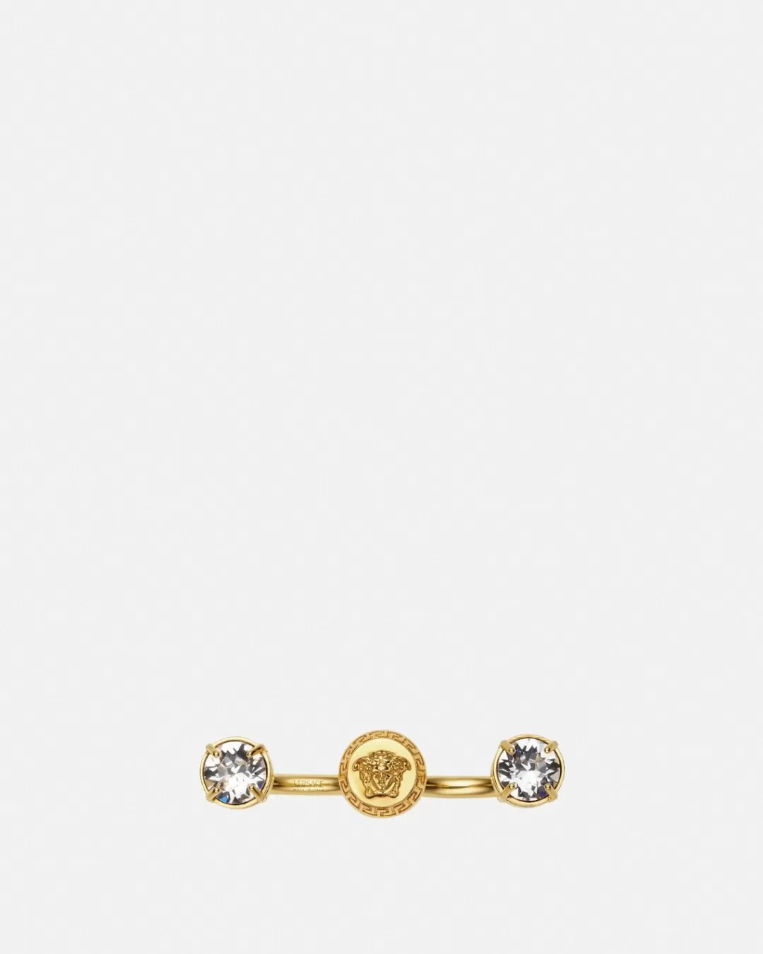 Crystal Medusa Round Cuff Ring*Versace Shop