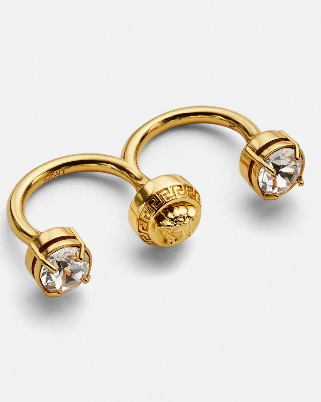 Crystal Medusa Round Cuff Ring*Versace Shop