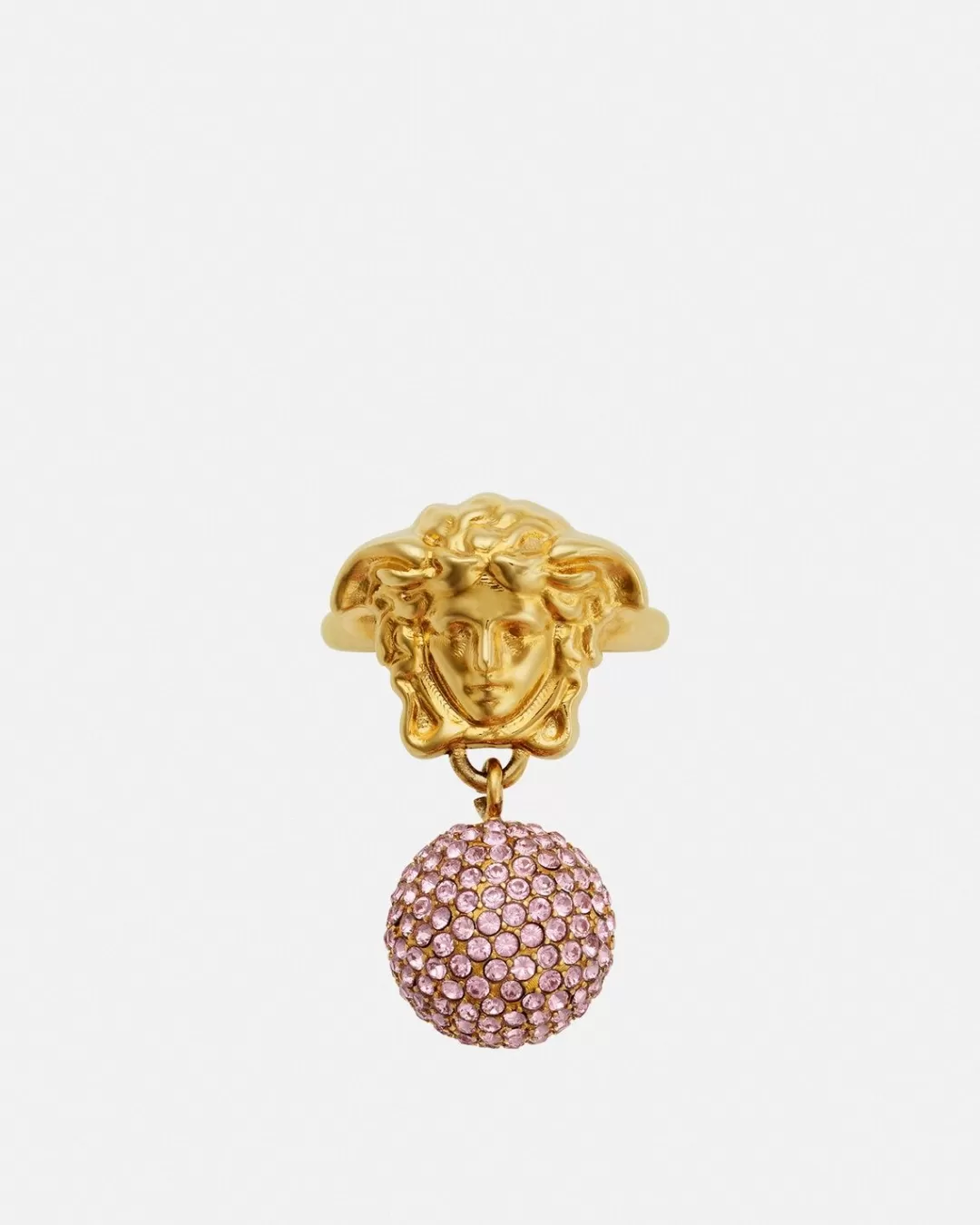 Crystal Medusa Sphere Ring*Versace Best