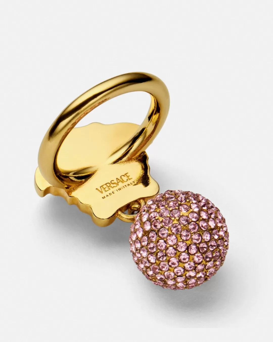 Crystal Medusa Sphere Ring*Versace Best