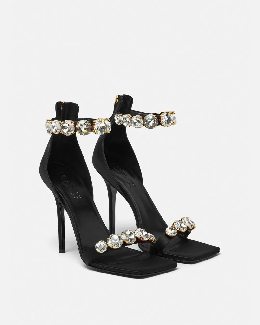 Crystal Satin Sandals*Versace Store