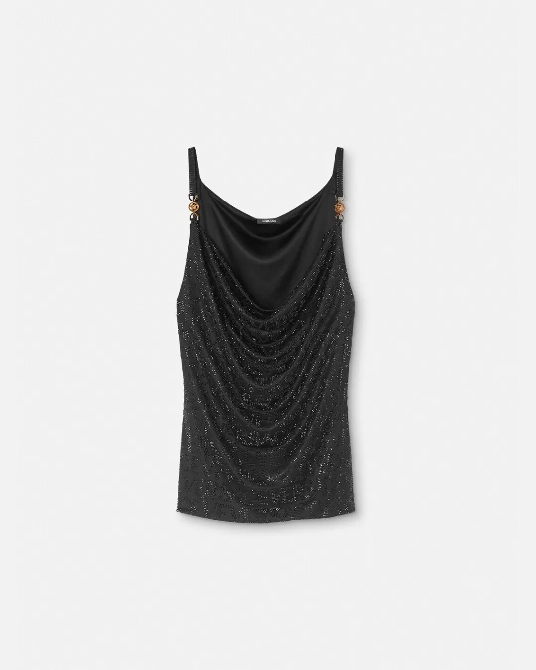 Crystal Allover Cowl Top*Versace Best Sale