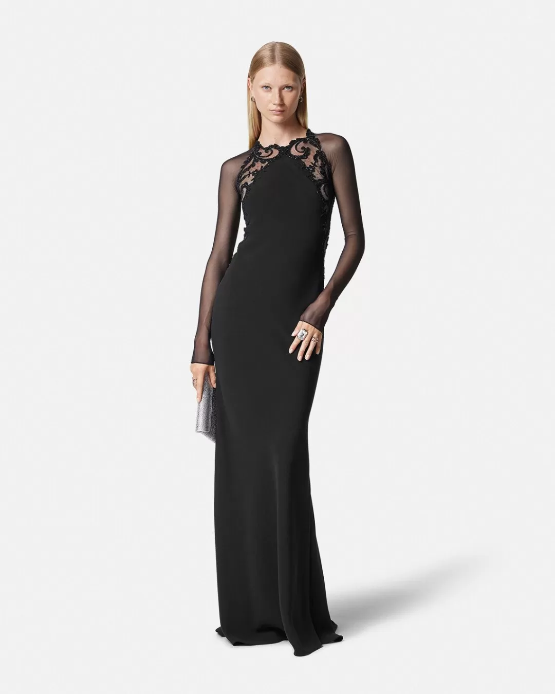 Embellished Barocco Lace Gown*Versace New