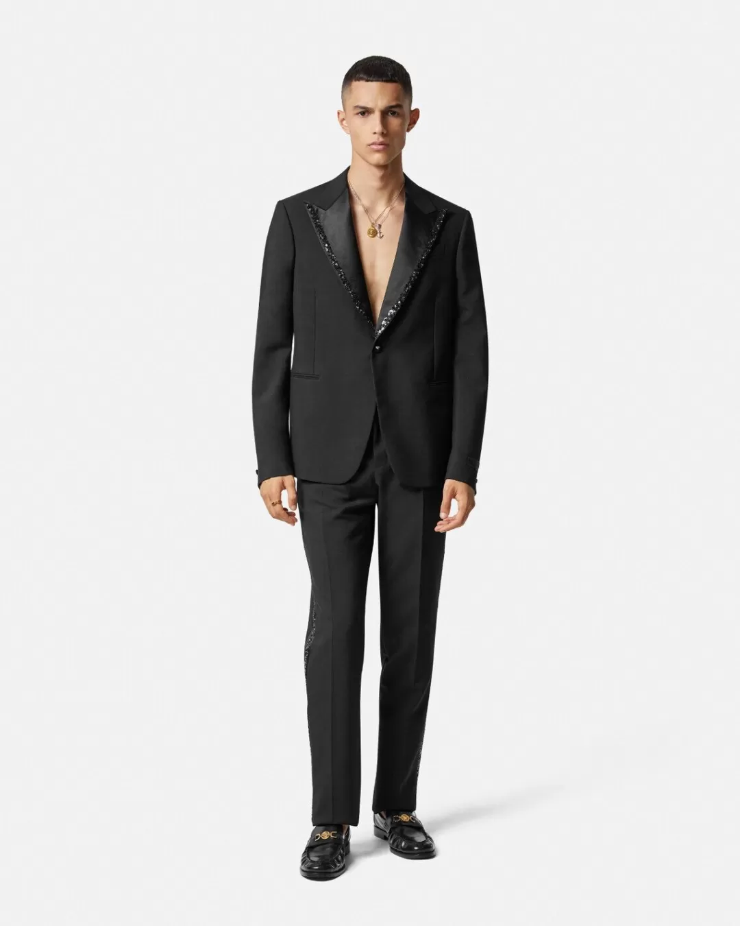 Embellished Single-Breasted Blazer*Versace Online