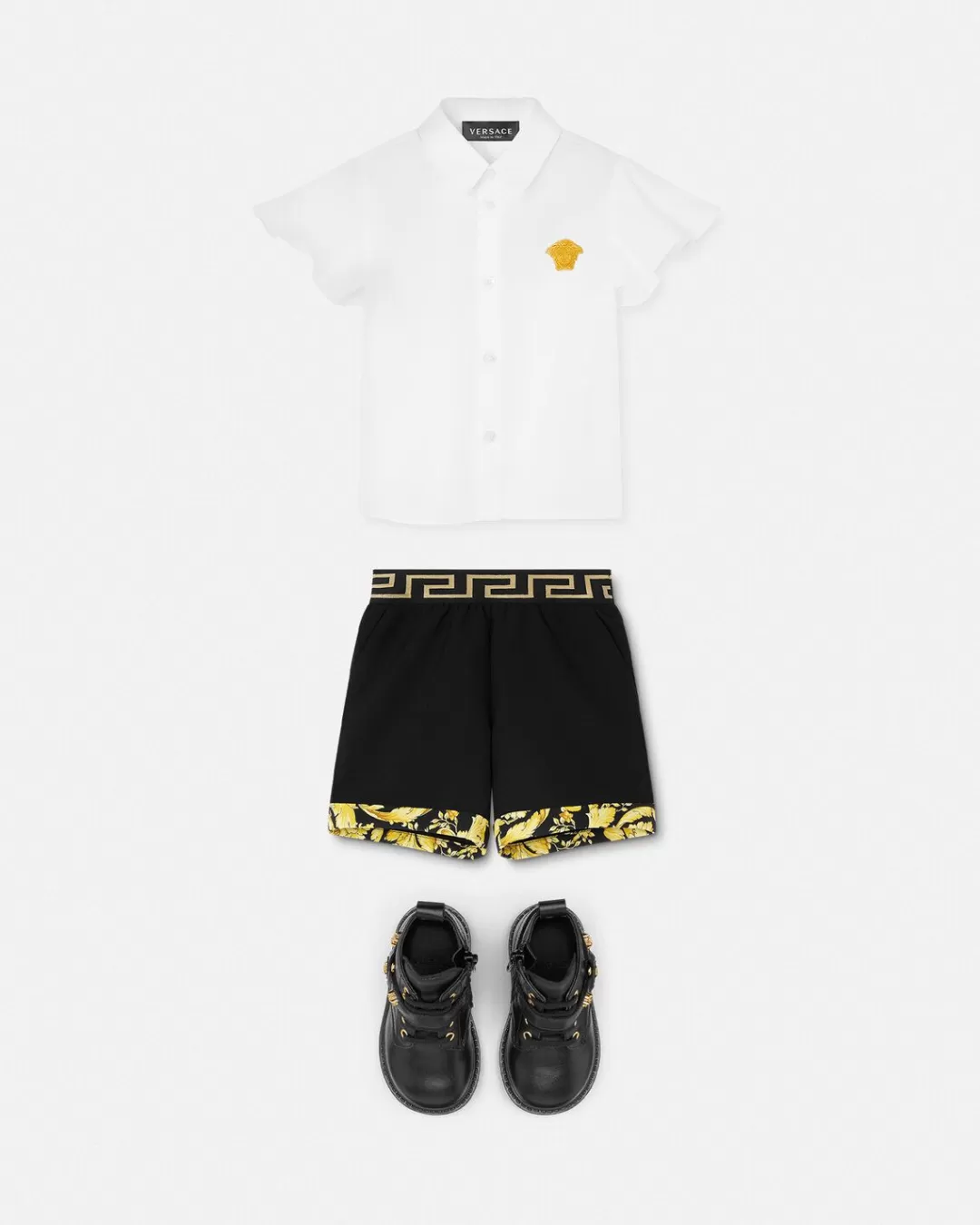 Embroidered Baby Shirt*Versace Store