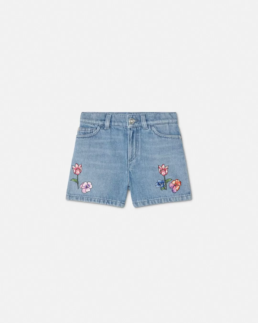 Embroidered Kids Denim Shorts*Versace Sale