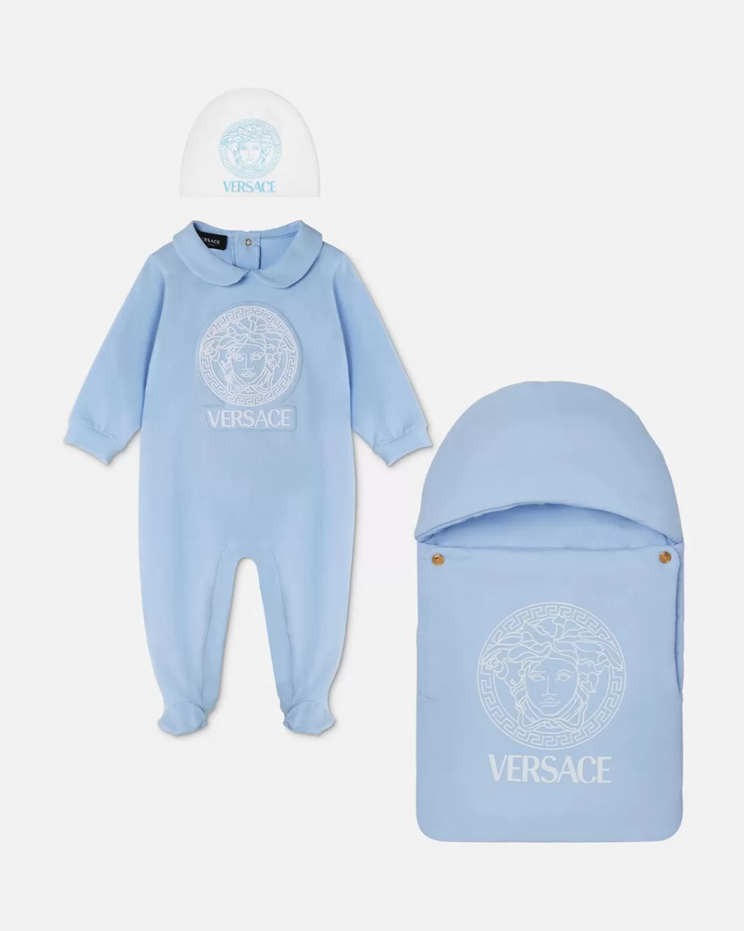 Embroidered Medusa Baby Sleepsuit*Versace Flash Sale