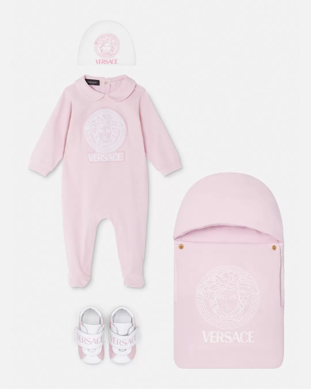 Embroidered Medusa Baby Sleepsuit*Versace Best Sale