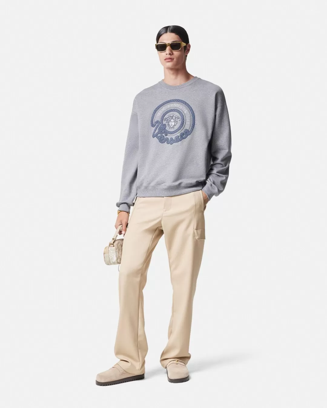 Embroidered Nautical Medusa Sweatshirt*Versace Best