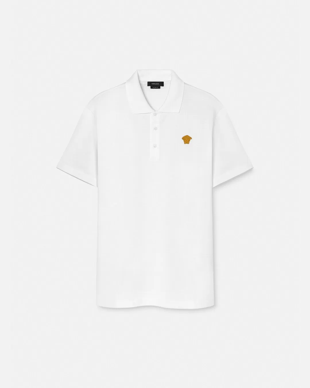 Embroidered Short-Sleeved Polo Shirt*Versace Outlet