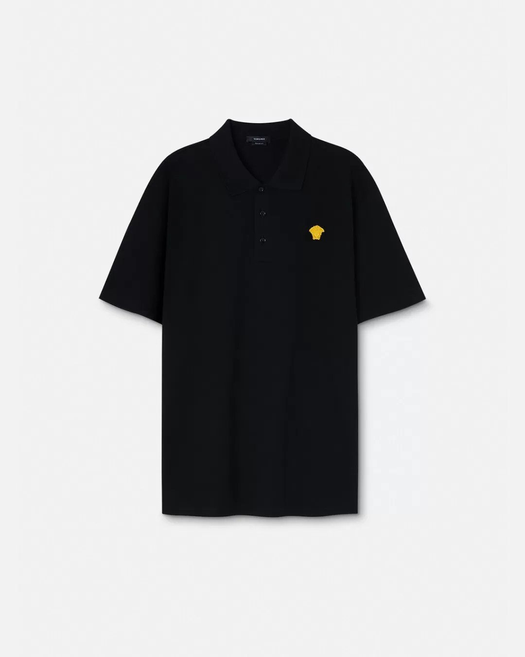 Embroidered Short-Sleeved Polo Shirt*Versace Best Sale