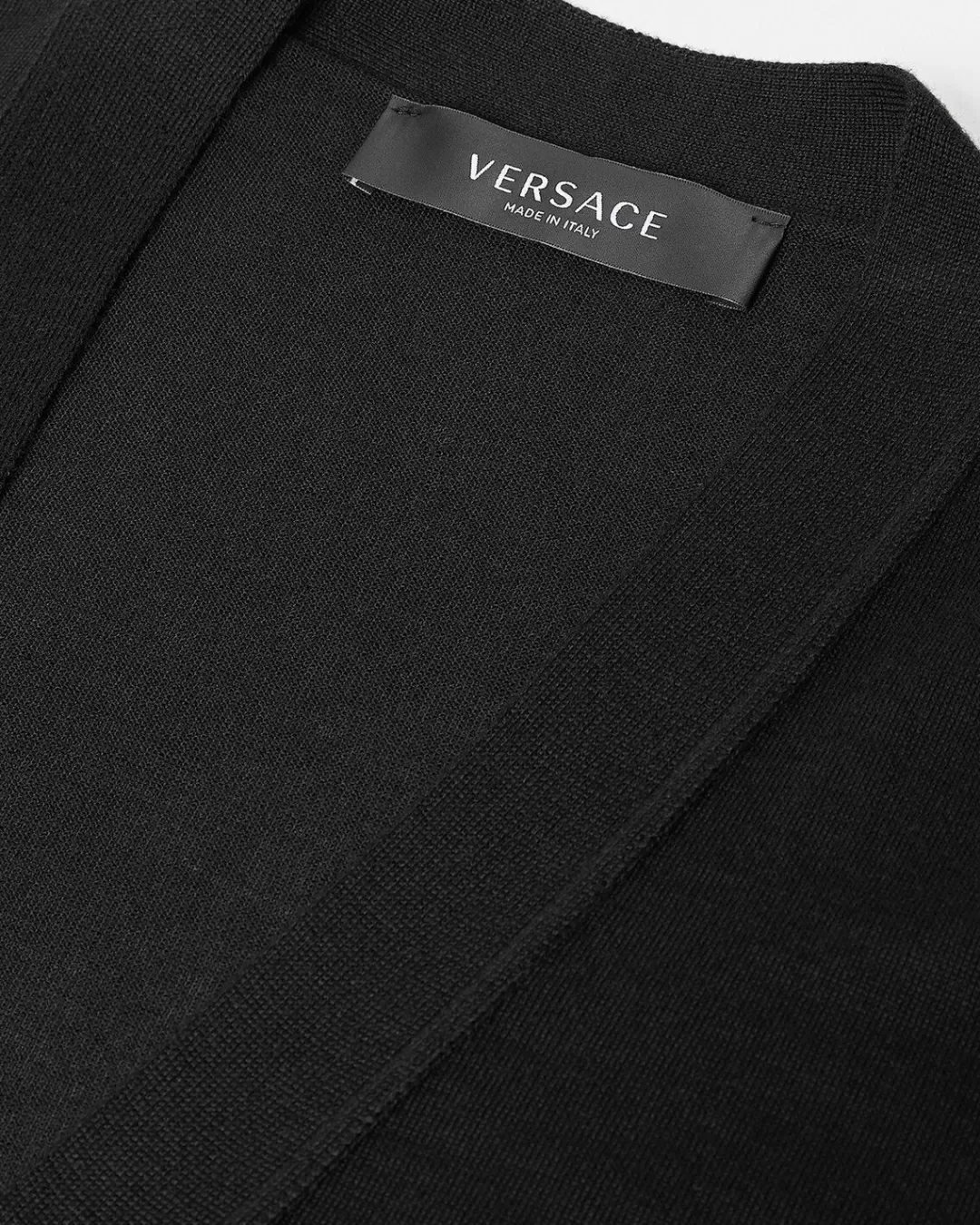 Embroidered Wool-Blend Cardigan*Versace New